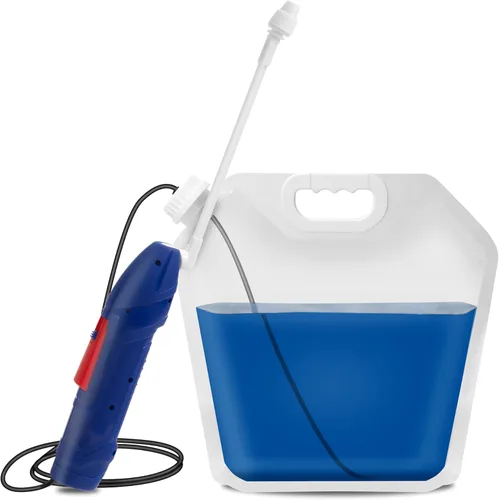 Vista 8 de Pulverizador de batería con funda, pulverizador plegable multiusos que se fija fácilmente a la mayoría de jarras de galón para jardinería, césped