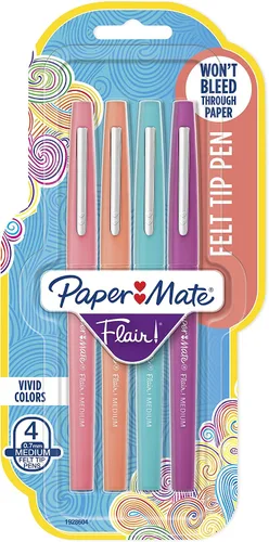 Vista 15 de Paper Mate - Bolígrafos de punta de fieltro, punta media (0.7 mm)