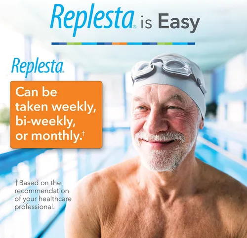 Vista 5 de Replesta 50,000 UI de vitamina D3 colecalciferol, para la deficiencia de vitamina D, Oblea masticable de una vez por semana, no modificada