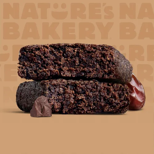 Vista 5 de Nature’s Bakery Barras de Brownie Doble Chocolate, Granos Integrales, Dátiles y Cacao, a Base de Plantas, Sin Lácteos, Barra de Snack, 6