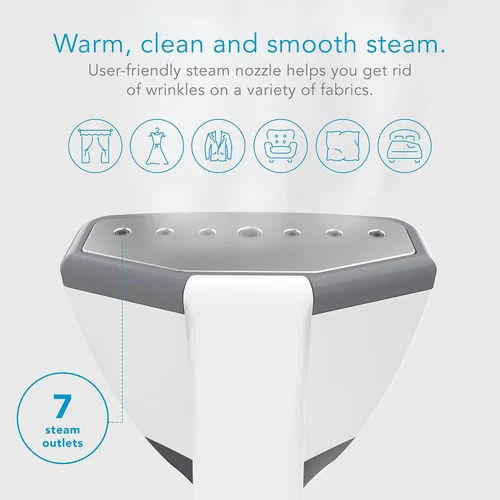 Vista 7 de Steamfast VIRTUOSO - Vaporizador portátil para ropa, color blanco