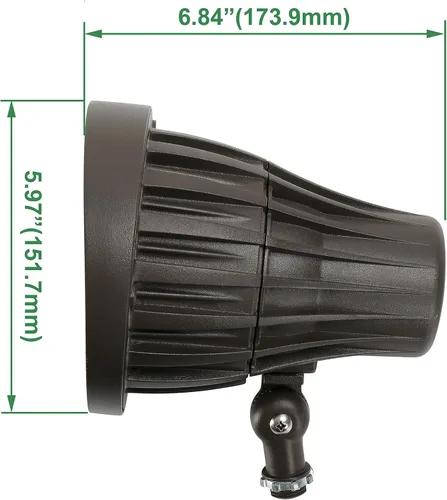 Vista 4 de GKOLED Bula de ángulo de haz de 30 W, 5000 K, 20 °, foco redondo para exteriores con 30 conectores de cable alargados e impermeables
