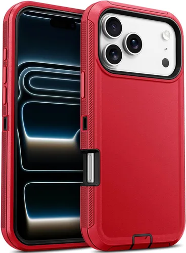 Vista 17 de Jelanry - Funda para iPhone 15 5G, protección resistente, resistente, color negro Dropproof & Dual-Layer Protective Back Cover with Port Anti