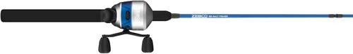 Vista 9 de Zebco Salt Fisher 33 Spincast - Combo de carrete y caña de pescar, 6 pies 6 pulgadas, 2 piezas de potencia media-pesada, varilla de fibra de vidrio
