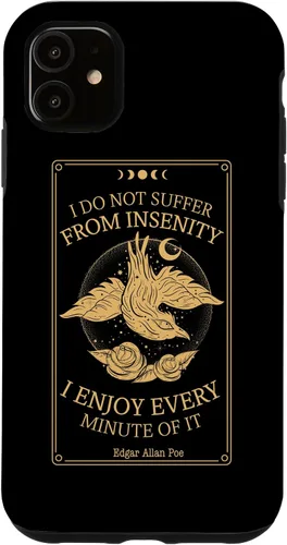 Vista 8 de Funda para iPhone 11 Pro Max Edgar Allan Poe Raven Booktok Bookish Merch