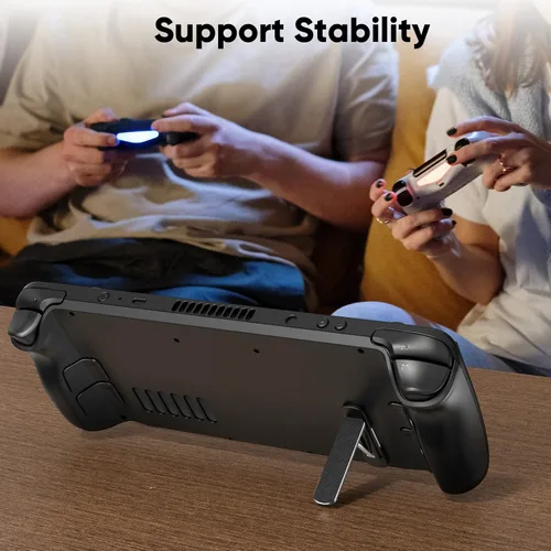 Vista 7 de FYOUNG - Juego de 2 soportes para plataforma de vaporSwitch Lite mini ajustable plegable universal soporte de carcasa trasera para teléfono tableta