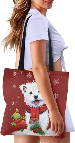 Vista 2 de Bolsa de tela para mujeres y niñas, bolsas de comestibles reutilizables