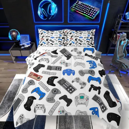 Vista 133 de Erosebridal Juego de edredón de hojas de cannabis, juego de ropa de cama de marihuana con estampado colorido de plantas, decoración bohemia de 2