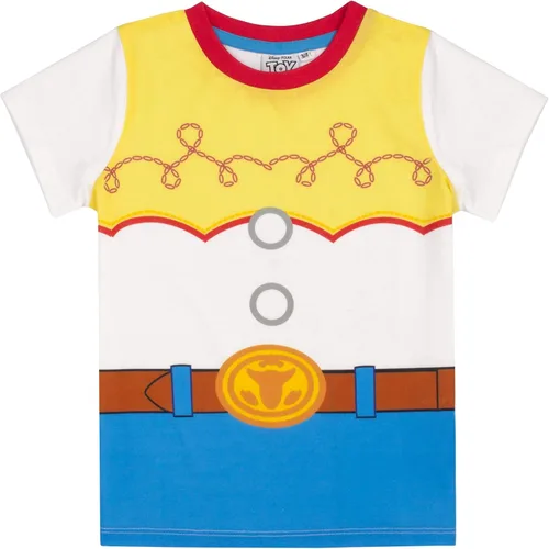 Vista 4 de Disney Toy Story Pijama de Jessie para niñas, camiseta larga o corta, Blanco