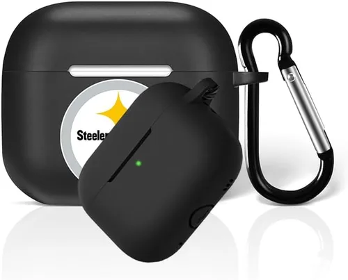 Vista 3 de Funda protectora de silicona para 49ers compatible con AirPods de 1ª/2ª generación, funda de carga, llavero