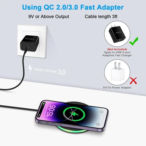 Vista 2 de Cargador inalámbrico Samsung de carga rápida para Samsung Galaxy S26 Ultra/S26+/S26/S25 Ultra/S25/S24/S23/S22/S21/S20 FE, estación de carga