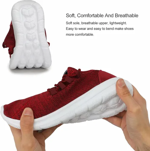 Vista 7 de KEEZMZ - Zapatos deportivos modernos y transpirables para hombres, zapatos ligeros para correr de malla, con una suela suave, estilo casual
