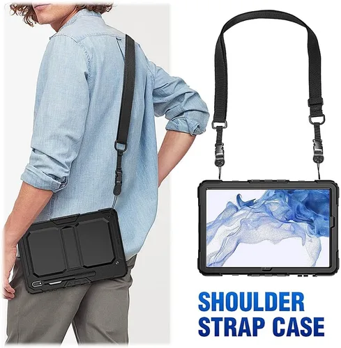 Vista 3 de SaharaCase Defense Series - Funda para Samsung Galaxy Tab S8 (2022) [parachoques a prueba de golpes] Protección de pantalla completa resistente