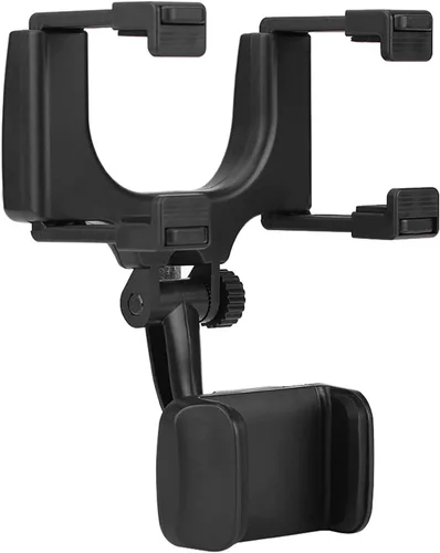 Vista 8 de Fydun Soporte universal para teléfono con espejo retrovisor para coche, soporte para teléfono inteligente