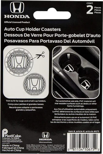 Vista 4 de Plasticolor 000675R01 - Posavasos para automóvil, camión, SUV, 2 unidades, color negro