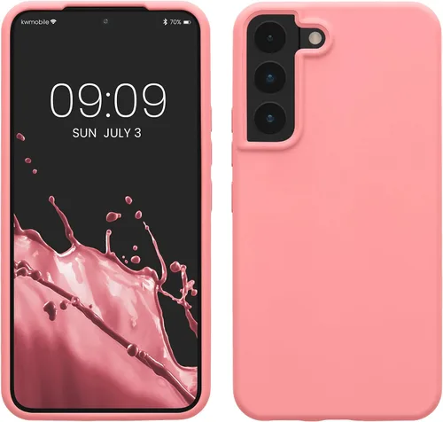 Vista 67 de kwmobile Funda compatible con Samsung Galaxy S9 - Funda de silicona TPU con acabado suave - Blue Reef