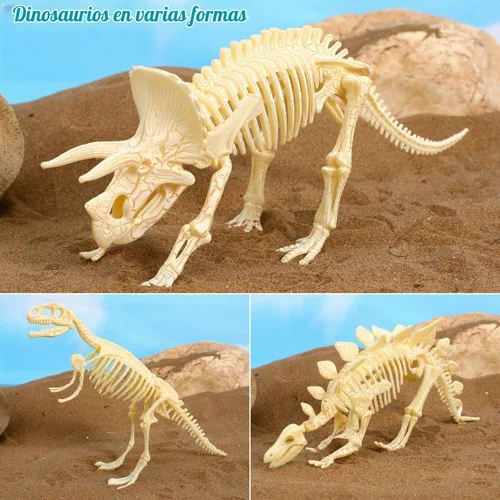 Vista 9 de Figura para armar Nuolux, 3 piezas 4D fósil de esqueleto de dinosaurio para niños