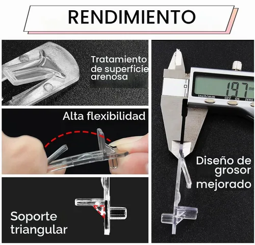 Vista 6 de Pasadores de plástico con bloqueo, 20 unidades, 0.197 in, 3/4