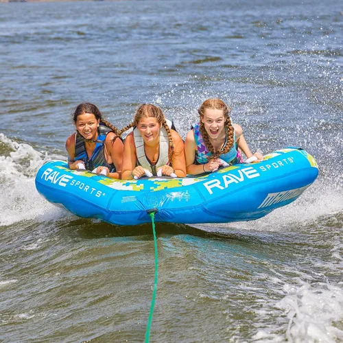 Vista 2 de RAVE Sports Mambo Boat Tubo remolcable - Tubo inflable para 1-3 jinetes