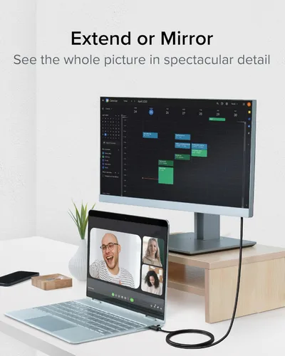 Vista 3 de Adaptador enchufable de USB-C a HDMI/DP/VGA.
