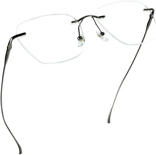 Vista 28 de LifeArt Pure Titanium Frame Glasses/Blue Light Blocking Reading Glasses, Reduce Eyestrain, Stylish for Men and Women