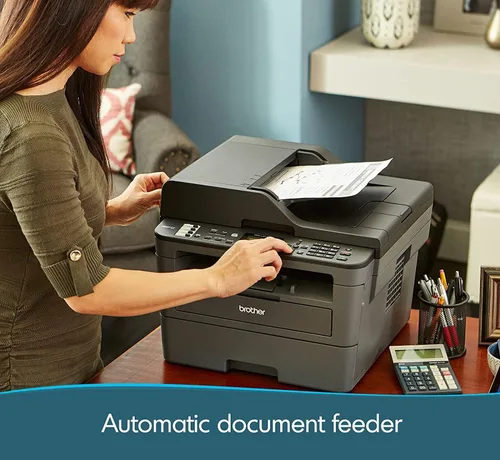 Vista 5 de Brother MFC-L2717DW Impresora multifunción láser todo en uno, monocromática compacta, fax de escaneo de copias de impresión, impresión dúplex