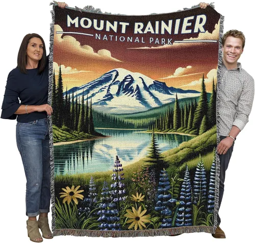 Vista 13 de Pure Country Weavers Manta del Parque Nacional Acadia, manta de tapiz de algodón para regalo, fabricada en los Estados Unidos, 72 x 54 pulgadas