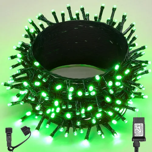 Vista 20 de WBao - Cadena de luces LED para Halloween de 300 luces, 108 pies, luces LED súper brillantes con certificación UL, 8 modos de iluminación
