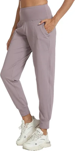 Vista 12 de Kcutteyg - Pantalones deportivos con bolsillos para mujer, diseño suave, ligero y de secado rápido, para entrenamiento, gimnasia, yoga y correr