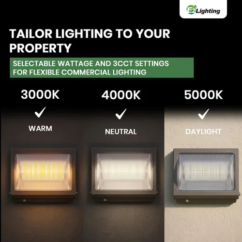 Vista 5 de E2 LIGHTING 80W, 60W no paquete de la pared del corte LED, respaldo