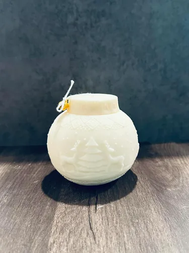 Vista 5 de Christmas Ornaments Candle Set of 3, Christmas Gift Ball Candle, Handmade Shaped Soy Candle, Aesthetic Christmas Decor, Christmas Candles for Gifts