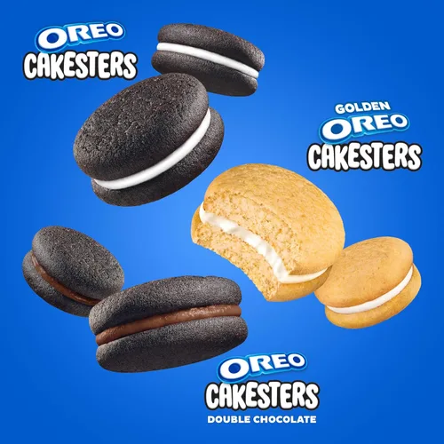 Vista 4 de OREO Cakesters Soft Snack Cakes - Paquete variado de 3 a 5 unidades (15 paquetes de bocadillos en total, 5 por sabor)