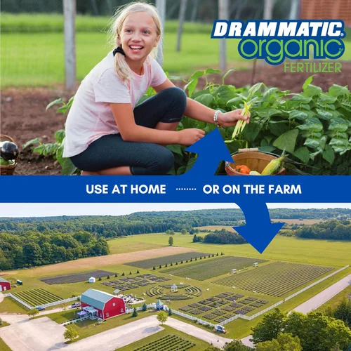 Vista 3 de Dramm Drammatic® Organic™ Fertilizante original 2-4-1, fertilizante líquido hidrolizado para pescado, para verduras, flores y frutas, 1 galón