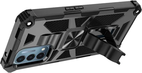Vista 7 de Funda para Oneplus Nord N200 5G 2021, grado militar, cubierta probada contra caídas, soporte integrado compatible con soporte magnético