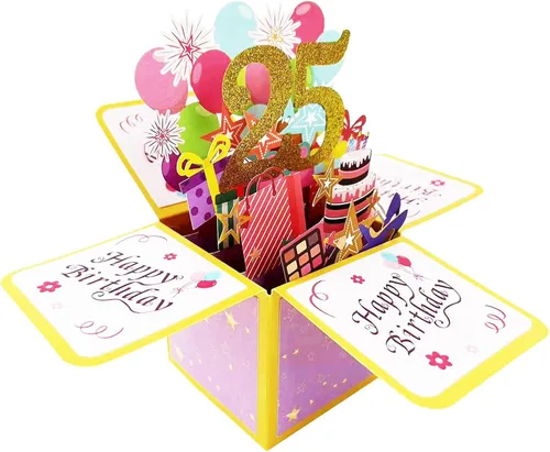 Vista 12 de Asmallgf Tarjeta Emergente Feliz 10 Cumpleaños para Hija Sobrina, Mejor Regalo de Cumpleaños para Niña Niño de 10 Años, Dulces Decoraciones