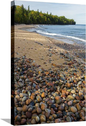 Vista 13 de ART.COM Impresiones artísticas enmarcadas para pared, Michigan, Pictured Rocks National Lakeshore, Au Sable Point and Lake Superior por Jamie & Judy
