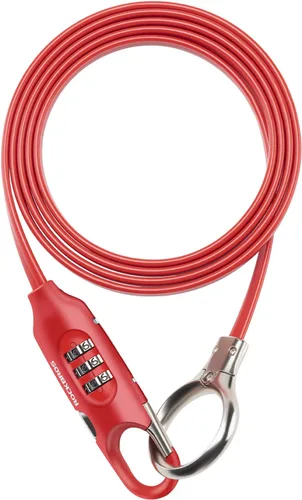 Vista 8 de Rockbros - Cable de bloqueo para bicicleta, 5 pies, combinación preestablecida, color negro ligero 3-Digit Combo Keyless, 4.86oz Ultra-Light, Zinc