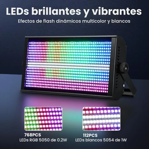 Vista 6 de Betopper LF4808 - Luz de efecto estroboscópico de matriz de 260 W, LED RGBW, 1 paquete