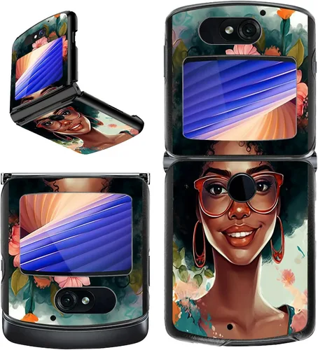 Vista 29 de Rossy Funda para Motorola RAZR 5G, para Moto RAZR 5G, funda delgada y ligera de policarbonato duro a prueba de golpes para Motorola Moto RAZR 5G