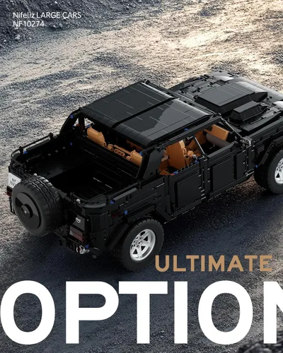 Vista 6 de Nifeliz L002 - Juego de construcción de automóvil todoterreno, modelo de camión coleccionable y regalo para adultos y amantes de los automóviles