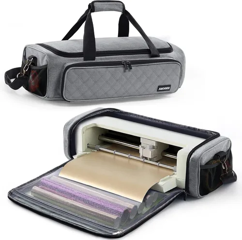 Vista 11 de IMAGINING Bolsa de transporte para Cricut Explore 5, almacenamiento de gran apertura para accesorios y proveedores Cricut