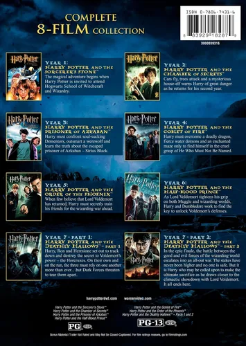 Vista 2 de Colección completa de Harry Potter Colección de las 8 películas en DVD 2011