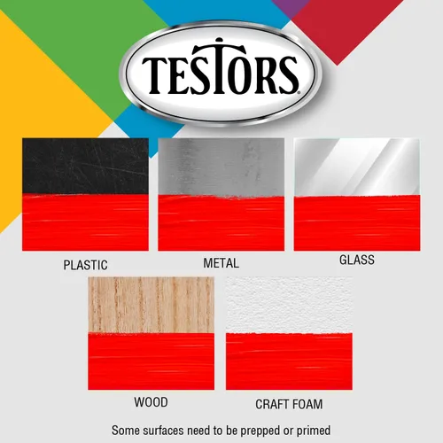 Vista 4 de Testors 1181TT Pintura esmaltada, 0.25 onzas, aluminio plano