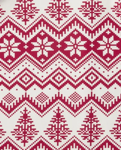 Vista 2 de Gymboree Conjunto de pijama de algodón de Navidad de 2 piezas, niño grande, niño pequeño, gimnasio para bebés