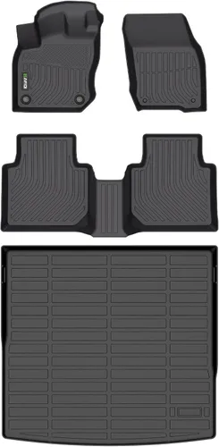 Vista 73 de HAFIDI® Juego de alfombrillas y forro de carga para Kia EV9 2024 2025 2026 (no apto para sillas de relajación), protección para todo tipo de clima
