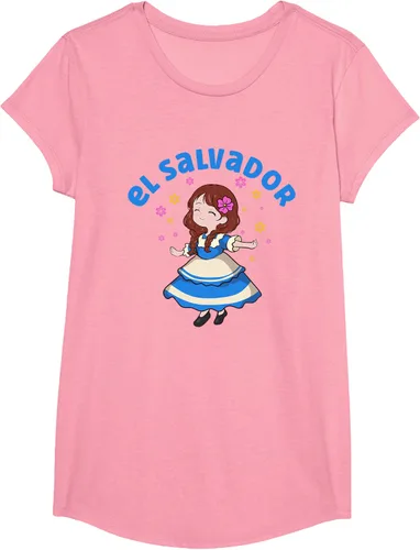 Vista 62 de Camiseta de mujer hispana con bandera salvadoreña de El Salvador Orgullosa, Negro