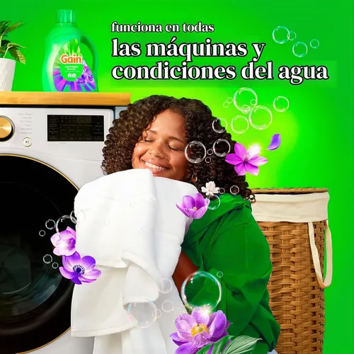 Vista 10 de [Usado] Gain Detergente líquido para ropa con defensa del olor, aroma Moonlight Breeze, jabón de lavandería para lavadoras HE, 60 onzas líquidas, 45