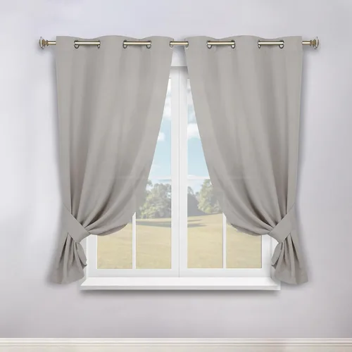 Vista 22 de Superior Cortinas Opacas, Oscurecimiento de Habitación, Dormitorio, Cortinas, Cocina, Acentos de Ventana de Sala de Estar, Bloqueo Solar, Térmico
