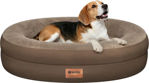 Vista 23 de Cama ortopédica lavable grande para perros: Cama de espuma viscoelástica impermeable para mascotas con refuerzos - Funda ortopédica extraíble