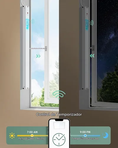 Vista 2 de Yoolax - Abreventanas motorizado inteligente, cerrador automático de ventanas WiFi